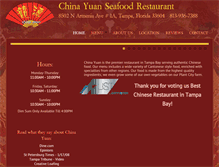 Tablet Screenshot of chinayuanrestaurant.com